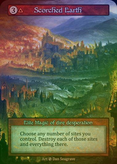 【FOIL】[Fire] Scorched Earth [beta-Elite]